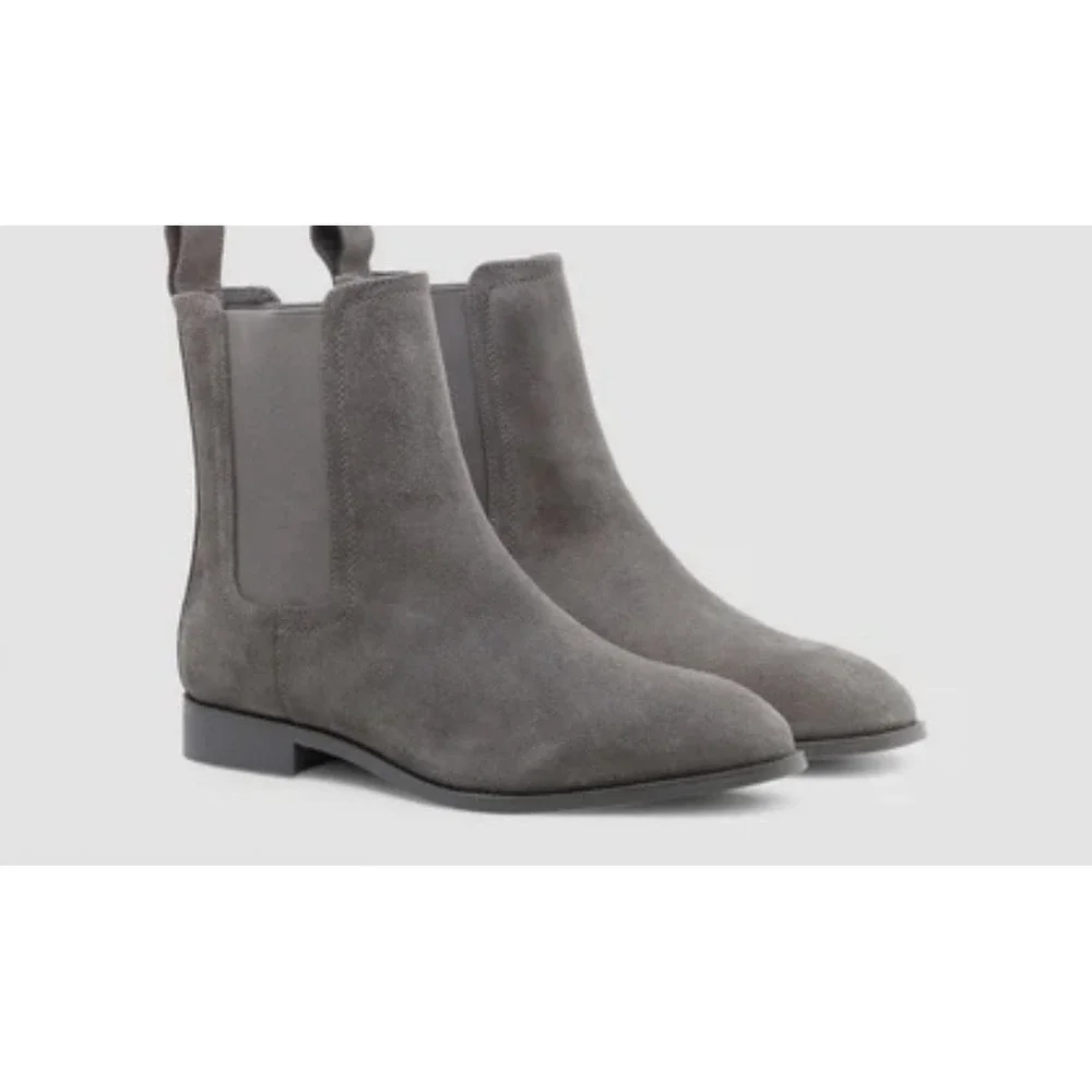 Saint Morta Chelsea Boot NOMAD Dark Grey Suede Leather Mens 12‎ New In Box